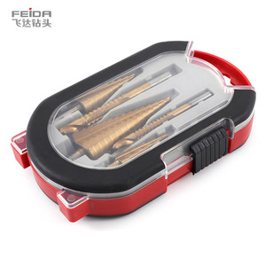 Bộ mũi khoan bước FEIDA 6 chiếc, phụ kiện dụng cụ điện, mũi khoan xoắn kim loại, mũi khoan bước HSS phủ Titanium, mũi khoan bước răng cưa, mũi khoan thép - Product Image 2