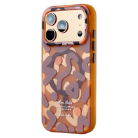 Coques de Téléphone Intelligent Magnétiques Antichoc à Protection 360° en TPU+PC avec Charge Sans Fil et Motifs Graffiti Géométriques pour iPhone 17 16 15 – Édition Luxe