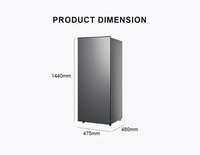 Congélateur coffre électrique personnalisé en Chine, usage domestique/hôtelier/commercial, 160L, mini congélateur vertical à porte supérieure unique, prix