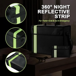 Tùy Chỉnh Lớn 5200 °F Chống Cháy Túi Với Dải Phản Quang Chống Cháy Tài Liệu Túi Chống Cháy Túi Tiền - Product Image 6