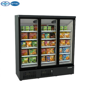 Congélateur vertical vitré SDERE - Réfrigérateur commercial pour aliments surgelés à brancher, 2/3 portes pour supermarché - Product Image 3