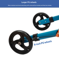Déambulateur d'extérieur en alliage d'aluminium pour personnes âgées à mobilité réduite, pliable, multifonctionnel, chariot de courses à quatre roues, capacité 100 kg
