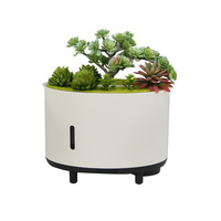 Plante Artificielle pour Humidificateur d'Arômes à Flamme Musicale, Diffuseur USB Intelligent Télécommandé Grande Capacité, Style Japonais