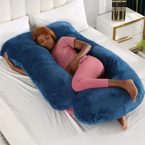最新产品定制多功能G形孕妇枕按摩睡枕孕妇枕