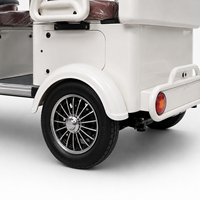 SumEV Nouveau Quadricycle Électrique Rétro Amélioré à 4 Roues avec Pare-brise Avant et Vitre Arrière, Vélo de Loisirs Électrique Certifié CE