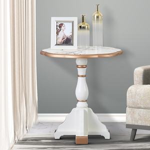 American Light Luxury Antique Hand-painted Flower Bird Sofa <b>Side</b>/Tea <b>Table</b> Solid Birch Wood Home Furniture <b>Small</b> Living Room - Product Image 2