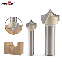 Fresa de Punta Profesional TideWay de Alta Precisión, 2 Filos, 55HRC, Carburo AlTiN, para Fresadora CNC, Madera y Aglomerado