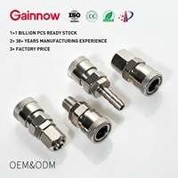 Accouplements rapides pneumatiques Gainnow en métal chromé sur mesure, type C Nitto SM SH, avec filetage BSP 1/4, 3/8, 1/2, SM20, SM30, SM40