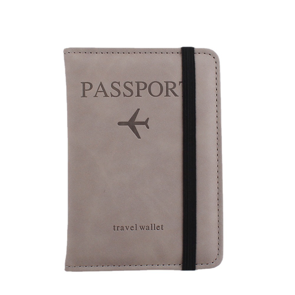 Passport Holder Cover Traveling Passport Case With Elastic Band