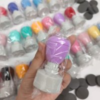Sellos Redondos de Alta Calidad con Flash de 30mm, Color Suave, Personalizados para Recompensas, Sellos para Maestros