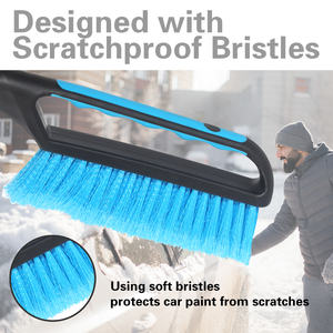 2 in 1 desain baru sikat salju 26 inci dan pengikis es untuk kaca depan mobil pengeruk jendela Deicer untuk mobil SUV dan truk - Product Image 5