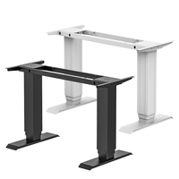 Cadre de bureau assis-debout électrique moderne en acier robuste 200 kg, 3 niveaux, double moteur, pour bureau à domicile 1900*800mm