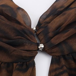 TAOP&ZA 2025 Nuova Collezione Autunnale <span class=keywords><strong>Abito</strong></span> <span class=keywords><strong>Mini</strong></span> Sexy Stile Europeo e Americano con Stampa Animalier e <span class=keywords><strong>Doppio</strong></span> <span class=keywords><strong>Petto</strong></span> 9121215 - Product Image 5