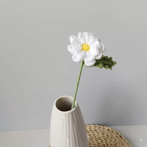 Nuevo Ramo de Flores de <span class=keywords><strong>Margarita</strong></span> Tejido a Crochet Hecho a Mano 2026, Ramo de Flores de Crochet de Doble Capa, Decoración para Bodas y Hogar - Product Image 4
