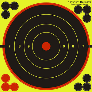 ルガー 12x12インチ スプラッターヤローペーパーフェザーシューティングターゲット 全射撃訓練およびリカーブボウ矢用 - Product Image 6