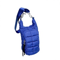 Housse de bouteille isotherme multifonctionnelle en tissu de coton imperméable, design minimaliste moderne pour le sport