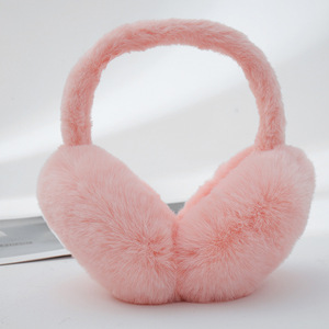 Coussinets d'oreilles en fausse fourrure de lapin et <span class=keywords><strong>laine</strong></span> peluche de haute qualité Mingxuan pour <span class=keywords><strong>femme</strong></span> - Modèle élégant et chaud MX-F0808 - Product Image 2
