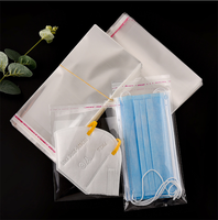 Sacs à rabat auto-adhésifs transparents en OPP à prix d'usine, pochettes d'emballage plastique personnalisables pour bijoux