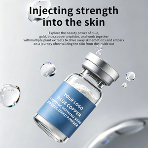 Poudre lyophilisée végétalienne au cuivre bleu Oligopeptide : Éclat de la peau, hydratation <span class=keywords><strong>intense</strong></span>, réduction des rides, anti-âge, réparation et renouvellement corporel - Product Image 5