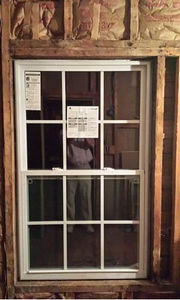 Thiết Kế Hàng Đầu Mỹ 36X60 Vinyl Mới Xây Dựng Đôi Men Kính Duy Nhất Treo Cửa Sổ Với Móng Tay Vây - Product Image 3