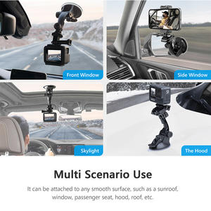 YEAH <span class=keywords><strong>Go</strong></span> <span class=keywords><strong>Pro</strong></span> 11 10 accessoires téléphone portable support de voiture verre <span class=keywords><strong>ventouse</strong></span> pour Gopro Hero Max Insta360 X3 X2 SJCAM DJI OSMO - Product Image 5
