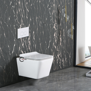 WC suspendu en céramique sans bride, blanc, 180 mm, petit modèle, prix usine - Product Image 3
