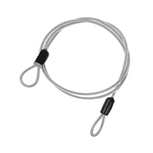 Herramienta de bobina de seguridad Cuerda colgante, <span class=keywords><strong>Cable</strong></span> DE SEGURIDAD recubierto de <span class=keywords><strong>acero</strong></span> <span class=keywords><strong>trenzado</strong></span> Bloqueo de equipaje, Conjunto de cuerda de alambre de revestimiento de plástico Doble bucle - Product Image 4