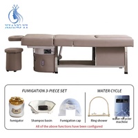 Mobilier personnalisé de salon de beauté et de coiffure lit pour le lavage des cheveux tête spa lit avec shampoing pour massage thaï pédicure