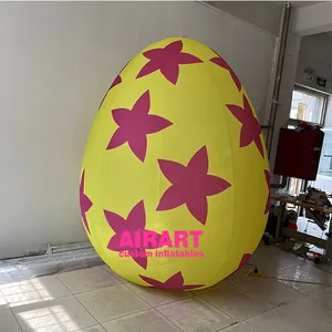 Pallone gonfiabile delle uova del modello di stampa di festival di pasqua da vendere