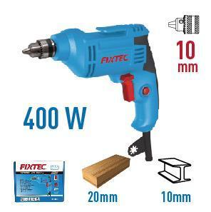 FIXTEC Perceuse à percussion rotative professionnelle 400W, 6mm, pour bois/acier, portable, industrielle, FED400601 - Product Image 5