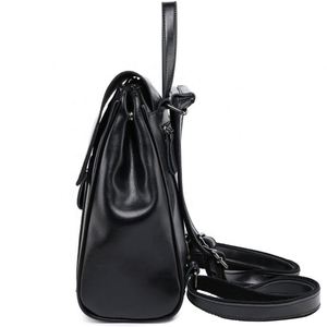 Fashionable Vintage <b>Brown</b> Women <b>Backpack</b> Genuine Leather - Product Image 2