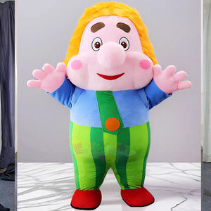 <span class=keywords><strong>Costume</strong></span> de <span class=keywords><strong>clown</strong></span> de cirque hilarant sur mesure certifié CE - Mascotte gonflable Carlson pour les fêtes et les événements - Product Image 2