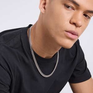Cadena Cubana para Hombre, 8mm, Chapada en Oro Real de 18k, Duradera, Antialérgica, Regalo de Cumpleaños para Mujer, Joyería Hip Hop, Collar Cubano Miami - Product Image 4
