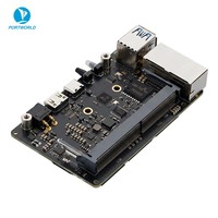 Mini Placa Portadora para Jetson Orin Nano, Carcasa de Aluminio de Baja Emisión de Calor con Doble LAN y USB3.2