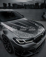 Capot avant de remplacement en fibre de carbone forgée de style V pour BMW Série 5 G30 G38 M5 F90 2017-2023 Kit carrosserie