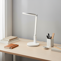 Lampe de table LED dimmable 18W, CRI 95 élevé, lumière de lecture douce pour les yeux avec contrôle tactile coulissant, corps en aluminium, lampe de bureau