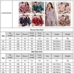 2025 Luxo Pijama Terno Pijama Conjuntos Casal Pijama Família Amante Noite Terno Homens & Mulheres Casual Home Clothing - Product Image 3