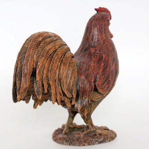 Figurine d'animal décorative faite sur mesure pour la maison et le jardin, poules et <span class=keywords><strong>coq</strong></span> <span class=keywords><strong>en</strong></span> résine réalistes - Product Image 4