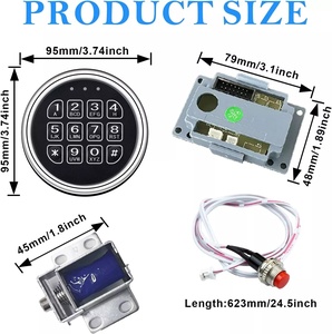 La macaza kỹ thuật số điện tử <span class=keywords><strong>push</strong></span> <span class=keywords><strong>button</strong></span> khóa wifi-kích hoạt bảo vệ an toàn hộp với mật khẩu mở khóa - Product Image 6