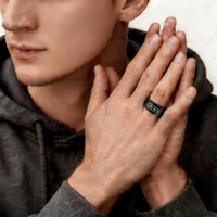 Bague connectée ECG Bonlala, tracker d'activité, réveil, acier inoxydable, étanche IP69, contrôle via application personnalisée, capteur GPSE1602B+GH3228T