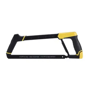 Fashion Shape 12" All Aluminium Alloy Hacksaw With Front And Rear Soft Grip Handle