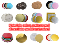 Base de planche à gâteau en MDF ronde et carrée personnalisée de 4 à 20 pouces, tambour à gâteau étanche