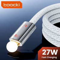 Câble de charge ultra-rapide Toocki All-Round C-L 27W PD avec plusieurs fonctions de protection et conception flexible pour une utilisation à domicile et en déplacement