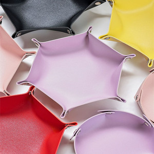 PU Leather Hexagon Folding Nail Storage <b>Box</b> Nail Charms Rhinestone Diamond Jewelry Organizer Case for Beauty Salon <b>Tools</b> - Product Image 5