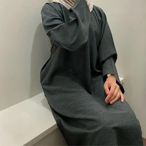 Bonne qualité L Modeste Mode L <span class=keywords><strong>Robe</strong></span> de famille Service OEM Baju Wanita - Product Image 1
