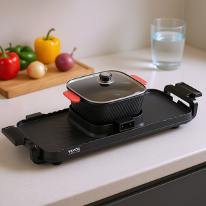 DB 2300W Hot Pot Électrique avec Grille, Plaque Amovible Antiadhésive en PTFE Sans Fumée pour Usage Domestique - Product Image 2