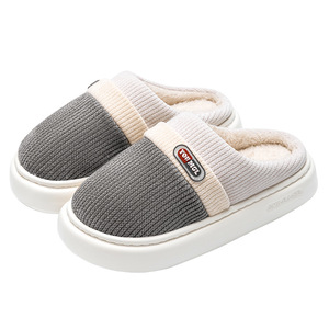 Mid Calf Cotton <strong>Slippers</strong> for <strong>Ladies</strong> <strong>Bootie</strong> Style Plush Anti-Slip House Shoes - Product Image 1