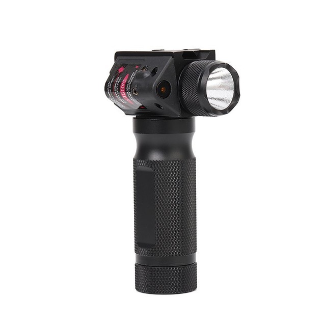 Tactical Red Dot Laser Sight Grip with Led Flashlight Combo Scope