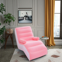 Chaise de sieste gonflable moderne en forme de S directe d'usine commodément pliable pour une utilisation intérieure/extérieure dans le salon