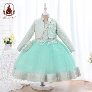 Hochwertige Kinderkleidung Osterkleid Langarm Robe Pour Fillettes Kollektion 2022 Kleinkind Mädchen Kinderkleid - Product Image 4